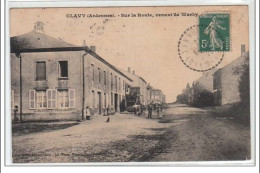 CLAVY : Sur La Route, Venant De Warby - état - Autres & Non Classés