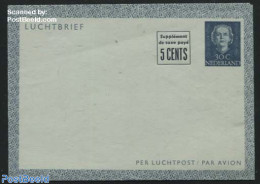 Netherlands 1952 Aerogramme 5cents + 30c, Unused Postal Stationary - Covers & Documents