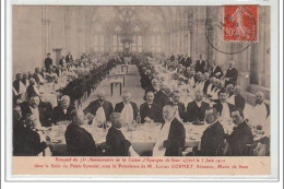 SENS : Banquet Du 75° Anniversaire De La Caisse D'Epargne De Sens Offert Le 5 Juin 1910 - Très Bon état - Sens
