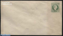 Austria 1867 Envelope 3Kr, Flap Type I, Unused Postal Stationary - Storia Postale