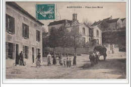 MONTHIERS : Place Jean Macé - Très Bon état - Otros & Sin Clasificación