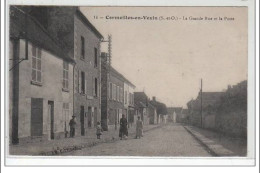 CORMEILLES EN VEXIN : La Grande Rue Et La Poste - Très Bon état - Altri & Non Classificati