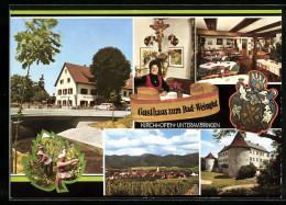 AK Kirchhofen B. Bad Krozingen, Gasthaus U. Weinstube Z. Bad, Bes. Fam. Schlecht-Ehret  - Bad Krozingen