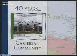 Saint Vincent & The Grenadines 2013 Caribbean Community S/s, Mint NH, History - Various - Flags - Maps - Geography