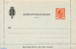 Denmark 1913 Card Letter 10o, Unused Postal Stationary - Brieven En Documenten