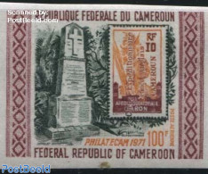 Cameroon 1971 100F, Imperforated, Stamp Out Of Set, Mint NH, Stamps On Stamps - Briefmarken Auf Briefmarken