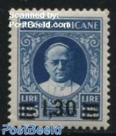 Vatican 1934 1.30 On 1.25L, Stamp Out Of Set, Mint NH - Ongebruikt
