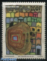 Senegal 1979 200F, Stamp Out Of Set, Mint NH, Art - Hundertwasser - Modern Art (1850-present) - Paintings - Sénégal (1960-...)