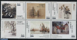 Macao 2016 Famous Painters 6v [++], Mint NH, Nature - Transport - Birds - Flowers & Plants - Ships And Boats - Art - E.. - Neufs