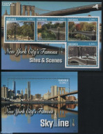 Tanzania 2016 New York City 2 S/s, Mint NH, Philately - Art - Architecture - Bridges And Tunnels - Puentes