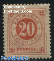 Sweden 1886 20o, Stamp Out Of Set, Unused (hinged) - Ongebruikt