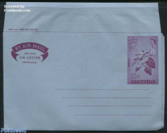 Grenada 1970 Aerogramme 15c, 149x92mm, Unused Postal Stationary, Nature - Transport - Flowers & Plants - Ships And Boats - Bateaux