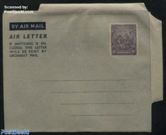 Barbados 1949 Aerogramme 6d, Unused Postal Stationary, Nature - Horses - Barbados (1966-...)