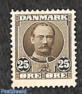 Denmark 1907 25 Ore, Darkbrown, Unused (hinged) - Nuovi