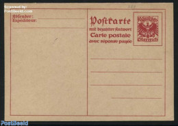 Austria 1932 Reply Paid Postcard 30/30Gr, Unused Postal Stationary - Cartas & Documentos