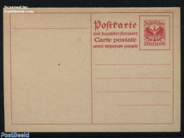 Austria 1925 Reply Paid Postcard 24/24Gr, Unused Postal Stationary - Lettres & Documents