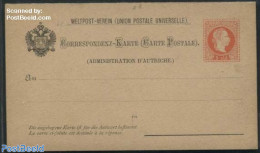 Austria 1880 Levant, Reply Paid Postcard 5/5sld Without Star, Unused Postal Stationary - Storia Postale