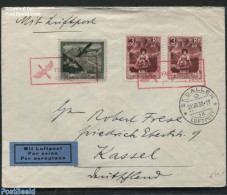 Liechtenstein 1930 Airmail Letter To Kassel, Postal History, Transport - Aircraft & Aviation - Covers & Documents