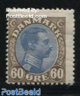 Denmark 1918 60o, Brown/Blue, Stamp Out Of Set, Unused (hinged) - Ongebruikt