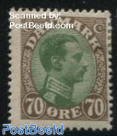 Denmark 1918 70o, Stamp Out Of Set, Unused (hinged) - Nuevos