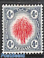 Malaysia 1912 Kedah 4c, Stamp Out Of Set, Unused (hinged), Various - Agriculture - Landbouw