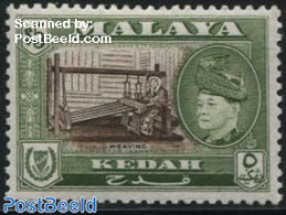 Malaysia 1957 Kedah 5$, Stamp Out Of Set, Mint NH, Various - Textiles - Textiles