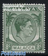 Malaysia 1949 8c, Mallacca, Stamp Out Of Set, Mint NH - Altri & Non Classificati