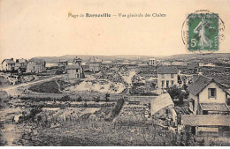 Plage De BARNEVILLE - Vue Générale Des Chalets - Très Bon état - Barneville