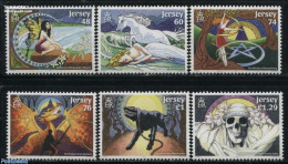 Jersey 2016 Myths & Legends 6v, Mint NH, Nature - Dogs - Horses - Art - Fairytales - Fairy Tales, Popular Stories & Legends