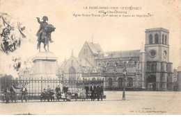 CHERBOURG - Eglise Sainte Trinité Et Statue De Napoléon 1er - Très Bon état - Cherbourg