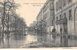 ANGERS - Inondations De Janvier 1910 - Quai National - Très Bon état - Angers