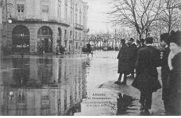 ANGERS - Les Inondations - Le Bas De La Rue Plantagenet Et Le Quai National - Très Bon état - Angers