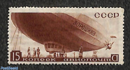 Russia, Soviet Union 1934 15K, Stamp Out Of Set, Unused (hinged), Transport - Zeppelins - Neufs