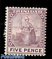 Trinidad & Tobago 1896 5d,  Stamp Out Of Set, Unused (hinged) - Trinidad & Tobago (1962-...)