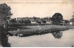 VILLEVEQUE - Vue D'ensemble Vers Le Château Prise Du Pont Sur Le Loir - Très Bon état - Altri & Non Classificati