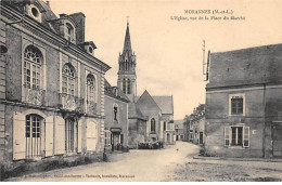 MORANNES - L'Eglise, Vue De La Place Du Marché - Très Bon état - Altri & Non Classificati