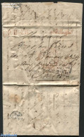 Netherlands 1836 Letter From S-Gravenhage To Paris Via Thionville, Postal History - ...-1852 Precursori