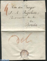 Netherlands 1804 Letter From Delft To Breda, Postal History - ...-1852 Préphilatélie