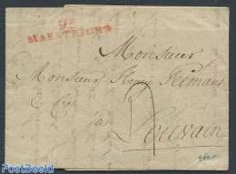 Netherlands 1813 Letter From Maastricht To Louvain, Postal History - ...-1852 Precursori