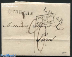 Netherlands 1822 Letter From Utrecht To Paris, Postal History - ...-1852 Precursori