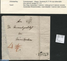 Netherlands 1796 Letter From S-Gravenhage To Monnickendam, Postal History - ...-1852 Precursores