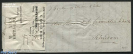 Netherlands 1869 Letter From Delft To Schiedam With Van Der Horst Expedition My., Postal History - Storia Postale