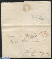 Netherlands 1849 Letter From S-Gravenhage To Sassenheym, Postal History - ...-1852 Precursori