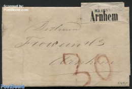Netherlands 1862 Letter From Nijkerk To Arnhem, Postal History - Brieven En Documenten