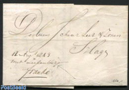 Netherlands 1843 Letter From Delft To S-Gravenhage, Transported By Zeelenberg, Postal History - ...-1852 Préphilatélie