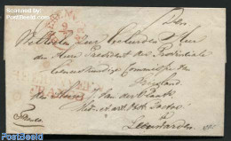 Netherlands 1835 Franco Letter From Heerenveen To Leeuwarden, Postal History - ...-1852 Precursores