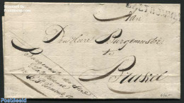 Netherlands 1825 Letter From Zaltbommel (postmark) To Brakel, Postal History - ...-1852 Precursori