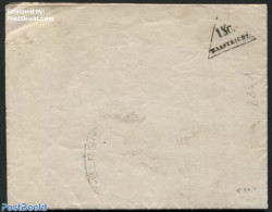 Netherlands 1863 Printed Matter With Triangle Port Postmark Maastricht, Postal History - Briefe U. Dokumente