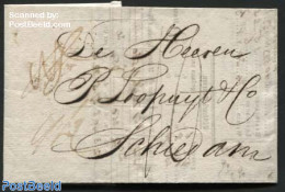 Netherlands 1826 Letter From England To Schiedam, Postmark: Brielle Eng.Corresp., Postal History - ...-1852 Precursores