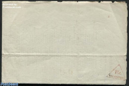 Netherlands 1862 Printed Matter With Triangle Porto Postmark Wormerveer, Postal History - Briefe U. Dokumente